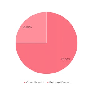Verteilung der Unternehmensanteile